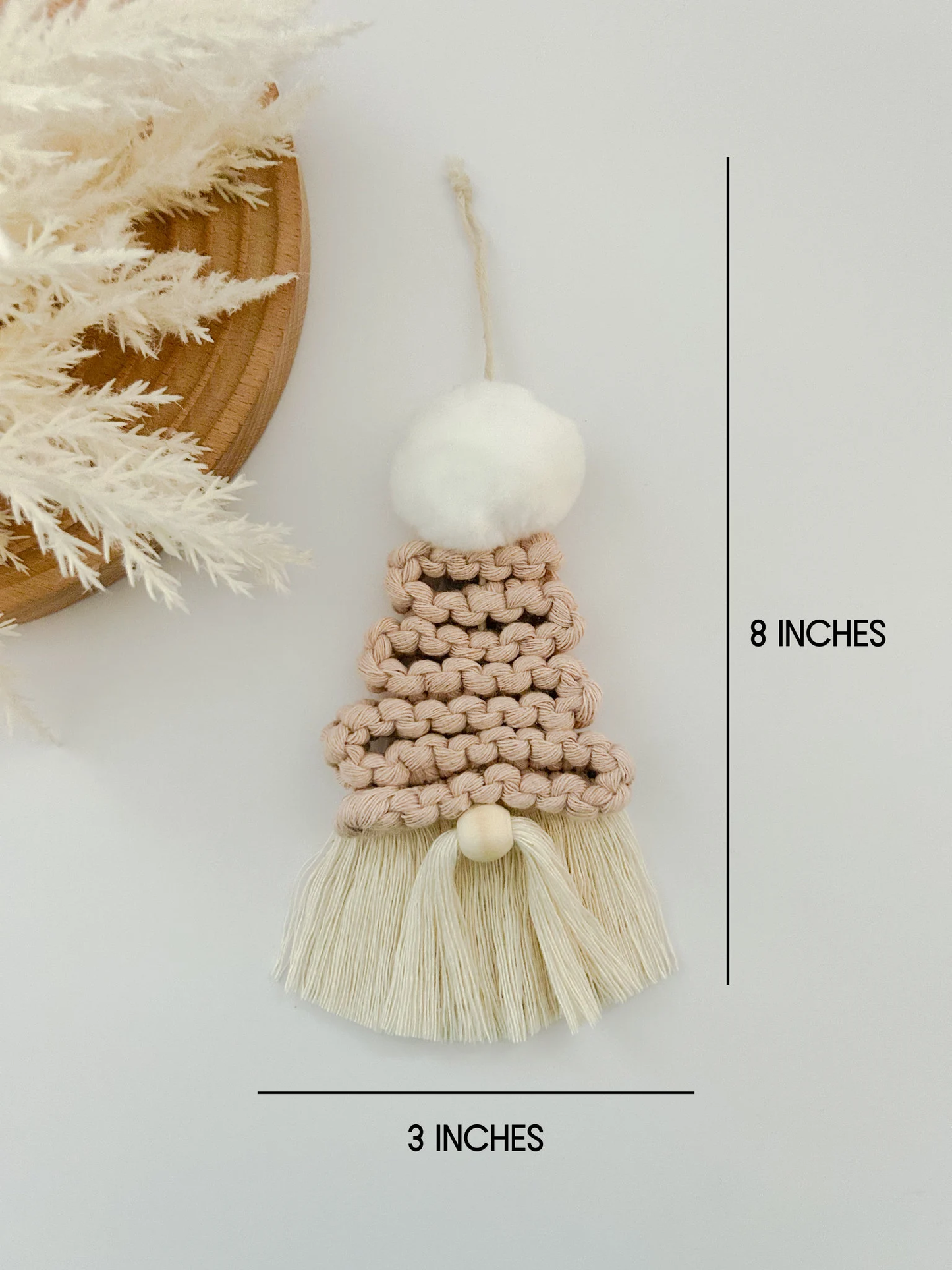 Gnome Macrame Ornament