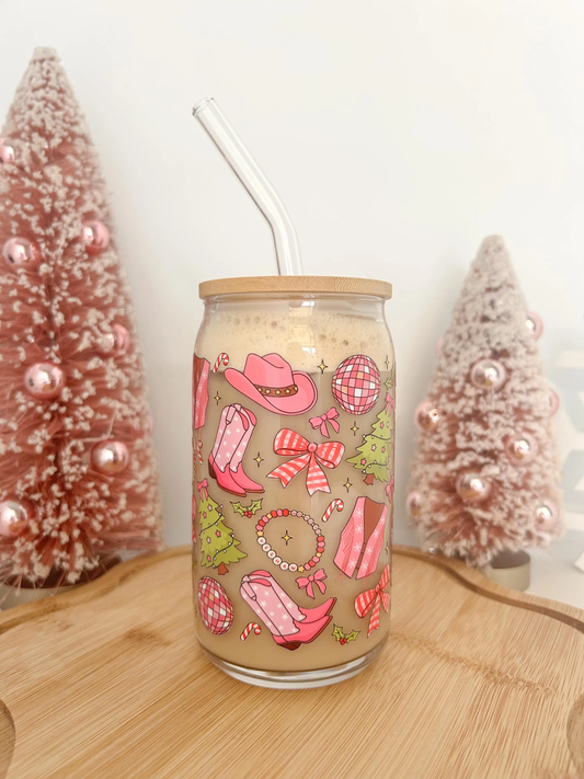 Pink Cowgirl Christmas Cup