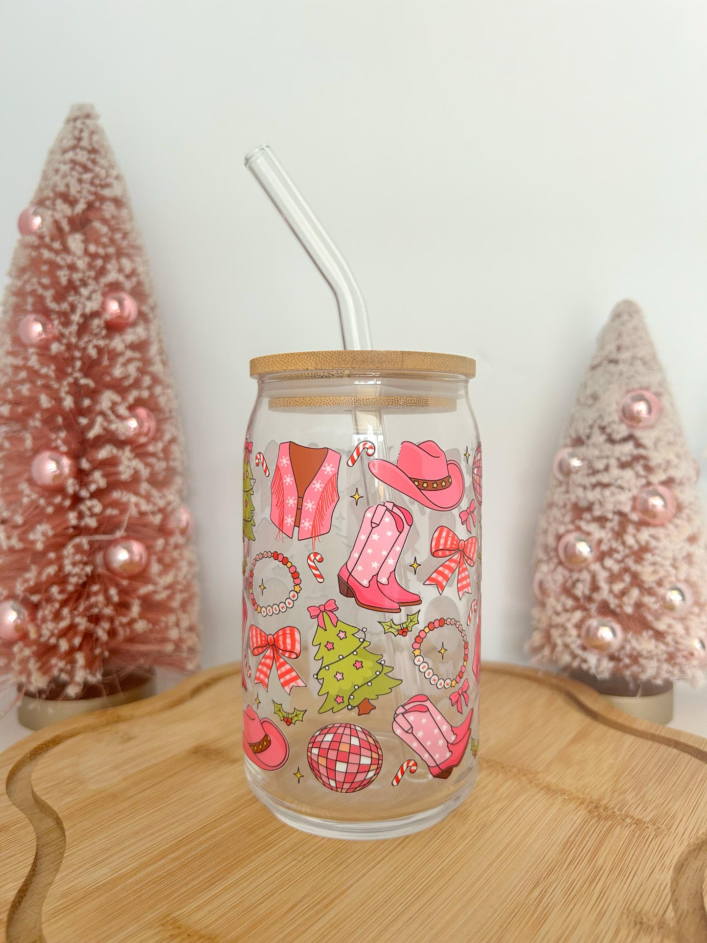 Pink Cowgirl Christmas Cup