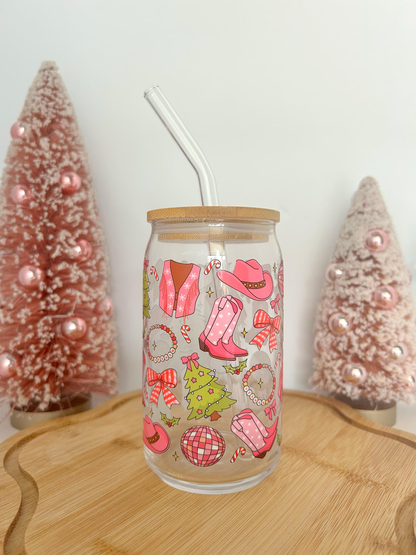 Pink Cowgirl Christmas Cup
