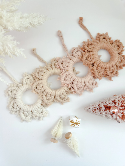 Macrame Snowflake Ornament