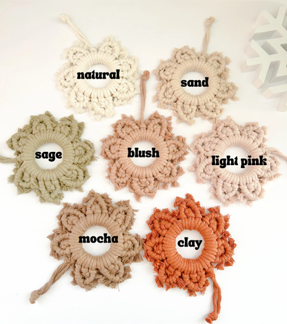 Macrame Snowflake Ornament