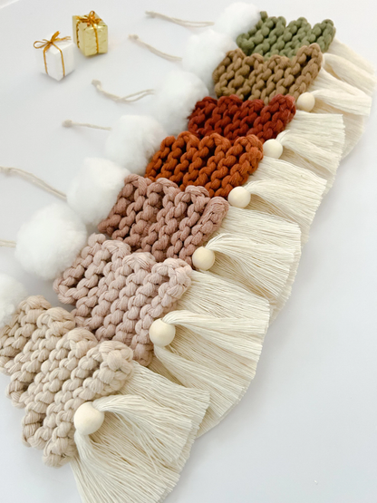 Gnome Macrame Ornament