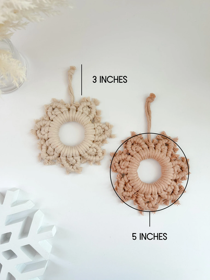 Macrame Snowflake Ornament